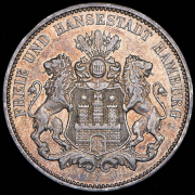 3 марки 1909 (Гамбург) J