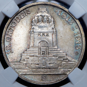 3 марки 1913 "100-летие битвы при Лейпциге" (Саксония) (в слабе)