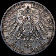 3 марки 1913 "25 лет правлению Вильгельма II" (Пруссия) A