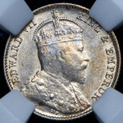 5 центов 1910 (Стрейтс Сетлментс (в слабе)
