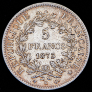 5 франков 1873 (Франция)  К