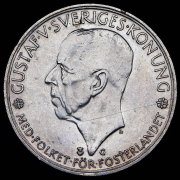 5 крон 1935 "500 лет Риксдагу - шведскому парламенту" (Швеция)