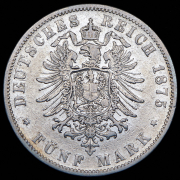 5 марок 1875 (Пруссия) B