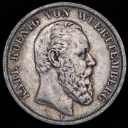 5 марок 1875 (Вюртемберг) F