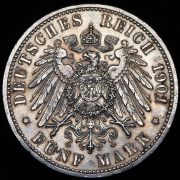 5 марок 1901 "200-летие королевства" (Пруссия)