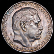 Медаль "80-летие Гинденбурга" 1927 (Германия)