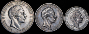 Набор из 3 сер. монет 2, 3 и 5 марок 1902-1908 (Пруссия)