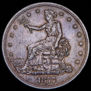 1 доллар 1877 "Торговый доллар" (США) S