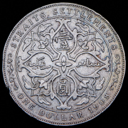 1 доллар 1908 (Стрейтс Сетлментс)