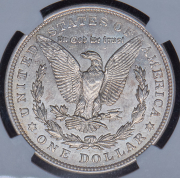 1 доллар 1921 (США) (в слабе) без букв
