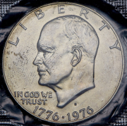 1 доллар 1976 "200 лет независимости США" (в запайке) S