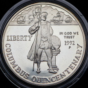 1 доллар 1992 "500 лет путешествию Колумба" (США) P