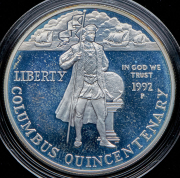 1 доллар 1992 "500 лет путешествию Колумба" (США)