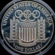 1 доллар 1992 "XXV летние Олимпийские игры 1992 года в Барселоне" (США)