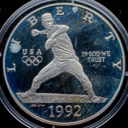 1 доллар 1992 "XXV летние Олимпийские игры 1992 года в Барселоне" (США)