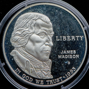 1 доллар 1993 "Билль о правах  Джеймс Мэдисон" (США)