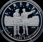 1 доллар 2004 "200 лет экспедиции Льюиса и Кларка" (США)