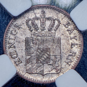 1 крейцер 1856 (Бавария) (в слабе)