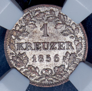 1 крейцер 1856 (Бавария) (в слабе)