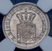 1 крейцер 1871 (Бавария) (в слабе)