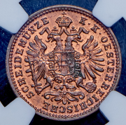 1 крейцер 1885 (Австрия) (в слабе)