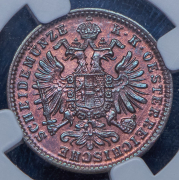 1 крейцер 1885 (Австрия) (в слабе)