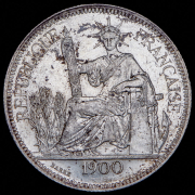 1 пиастр 1900 (Французский Индокитай)