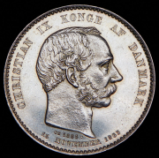 2 кроны 1888 "25 лет правления Кристиана IX" (Дания)