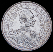 2 кроны 1903 "40 лет правления Кристиана IX" (Дания)