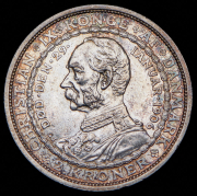 2 кроны 1906 "Смерть Кристиана IX и вступление на престол Фредерика VIII" (Дания)