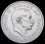 2 кроны 1937 "25 лет правления короля Кристиана X" (Дания)