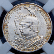 2 марки 1901 "200-летие королевства" (Пруссия) (в слабе)
