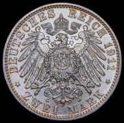 2 марки 1911 "90-летие Луитпольда Баварского" (Бавария) D