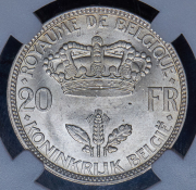 20 франков 1935 (Бельгия) (в слабе)