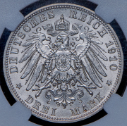 3 марки 1910 (Бавария) (в слабе) D