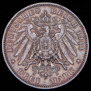3 марки 1911 (Гамбург) J