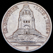 3 марки 1913 "100-летие битвы при Лейпциге" (Саксония) Е