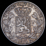 5 франков 1870 (Бельгия)