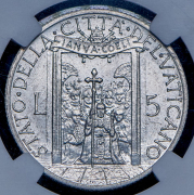 5 лир 1950 (Ватикан) (в слабе)