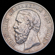 5 марок 1876 (Баден) G