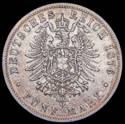 5 марок 1876 (Пруссия) А