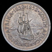 5 шиллингов 1952 "300-летия основания Кейптауна" (ЮАР)