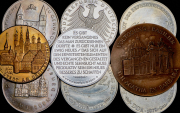 Набор из 18 памятных медалей 1967-1992 (Германия)