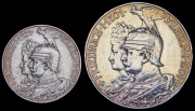 Набор из 2 сер. монет 2, 5 марок 1901 "200-летие королевства" (Пруссия)