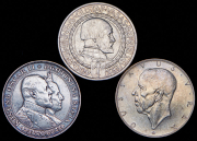 Набор из 3 сер. монет 2 кроны 1907-1938 (Швеция)