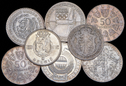 Набор из 8 сер. монет 1920-1976 (страны мира)