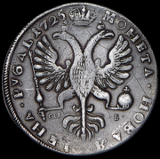 Рубль 1725 СПБ