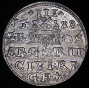 Трояк (3 гроша) 1588 (Рига)