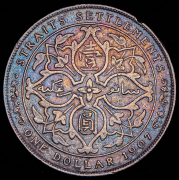 1 доллар 1907 (Стрейтс Сеттлементс)