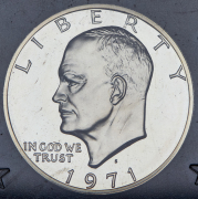 1 доллар 1971 "Эйзенхауэр" (США) (в п/у) S